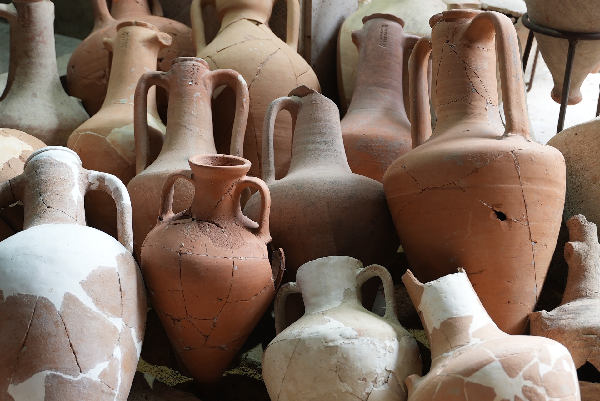 An Ancient Greek Amphora. Wine and Grain Storage Vessel